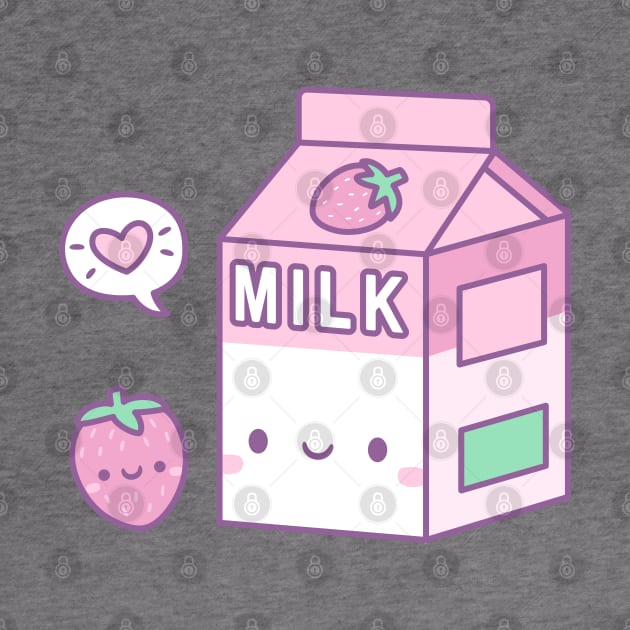 Cute Strawberry Milk Carton by rustydoodle